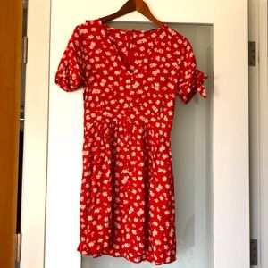 Madewell red dress